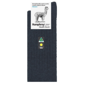 Alpaca Wool Blend Health Socks Charcoal