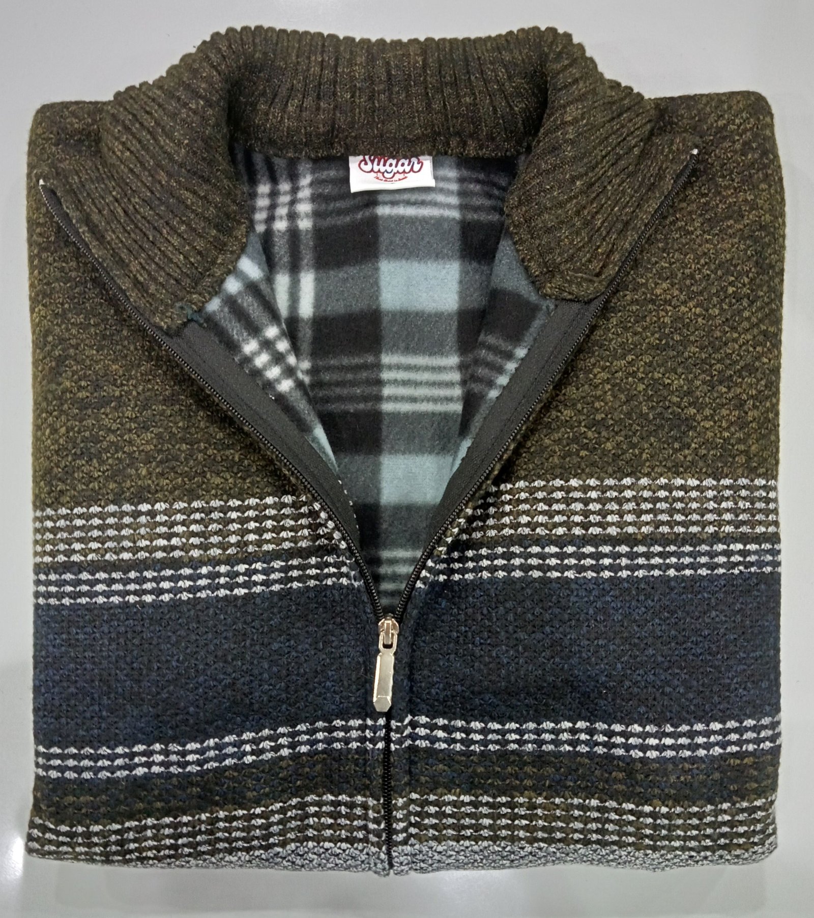 Sugar Theo Full Zip Fleece Loden