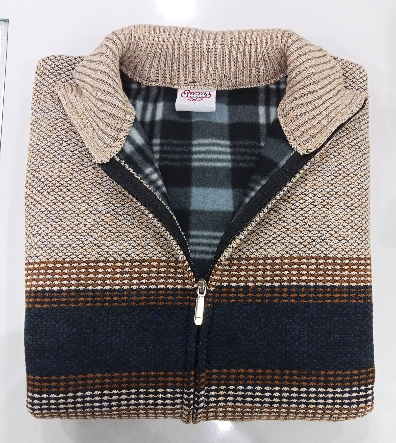 Sugar Theo Full Zip Fleece Navy