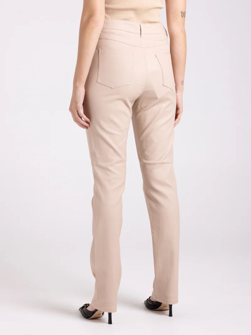 Two-T’S Coated Metallic Stretch Jean