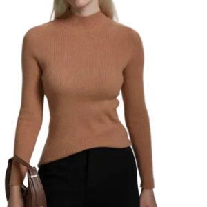 Stitch + Story Wool Blend Fine Rib Jumper Duck Egg Mint