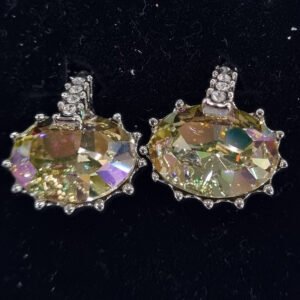 18k plated swarovski earring