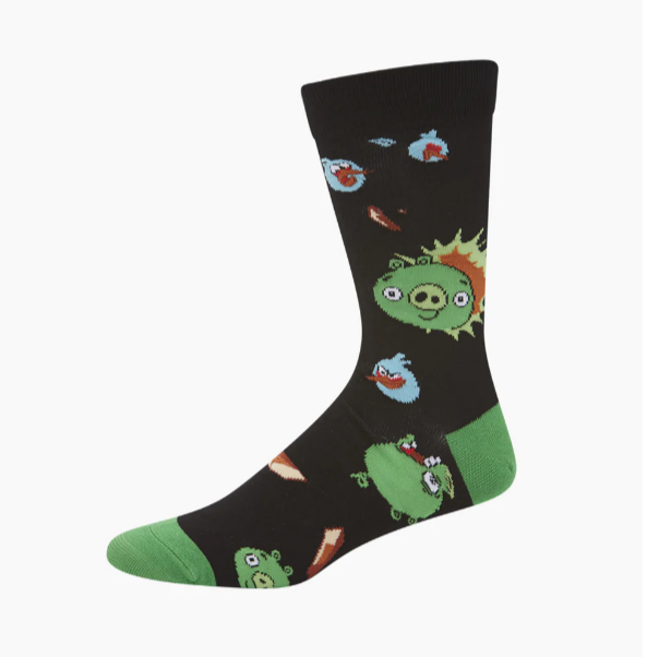 Bamboo Angry Bird Socks