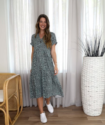 Jump Ocelot Tiered Dress