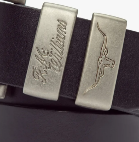 R.M.Williams 1 1/2″ 3 Piece Solid Hide Belt