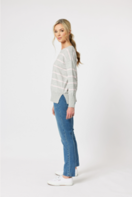 Gordon Smith  Mosman Stripe Crew Neck Jumper