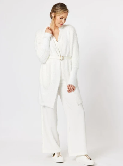 Hammock & Vine Feather Knit 2 Way Cardigan