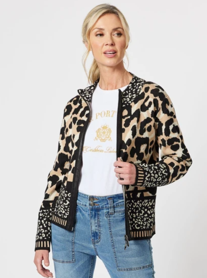 Gordon Smith Hudson Animal Knit Cardi