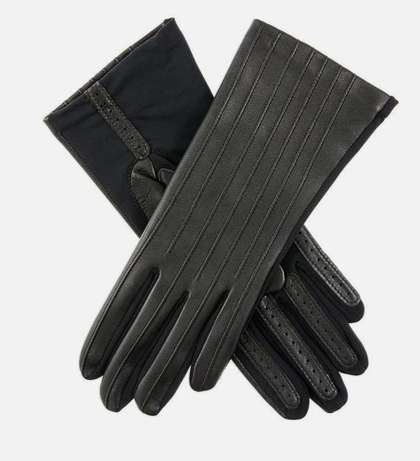 Leather Gloves Fancy Half Silk Lined Gloves