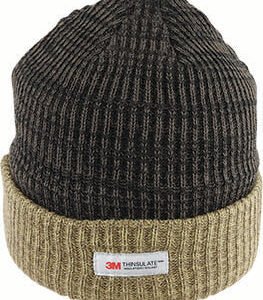 avenel knited beanie with contrast cuff 1size / olive