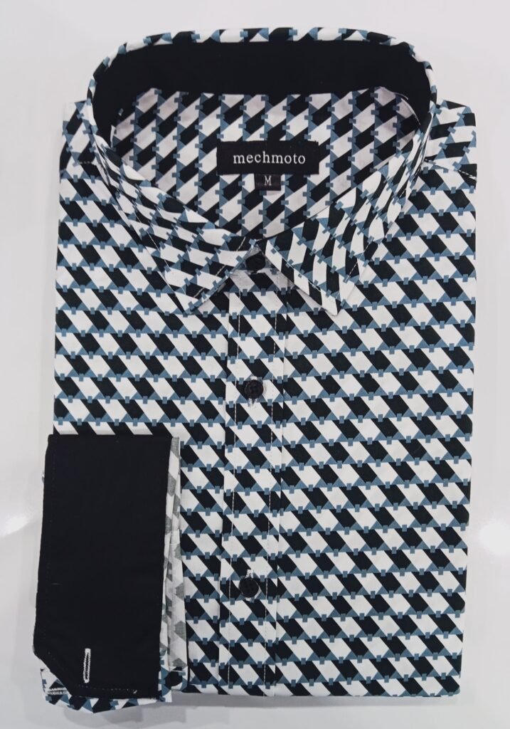 Mechmoto Geo Shirt with Contrast