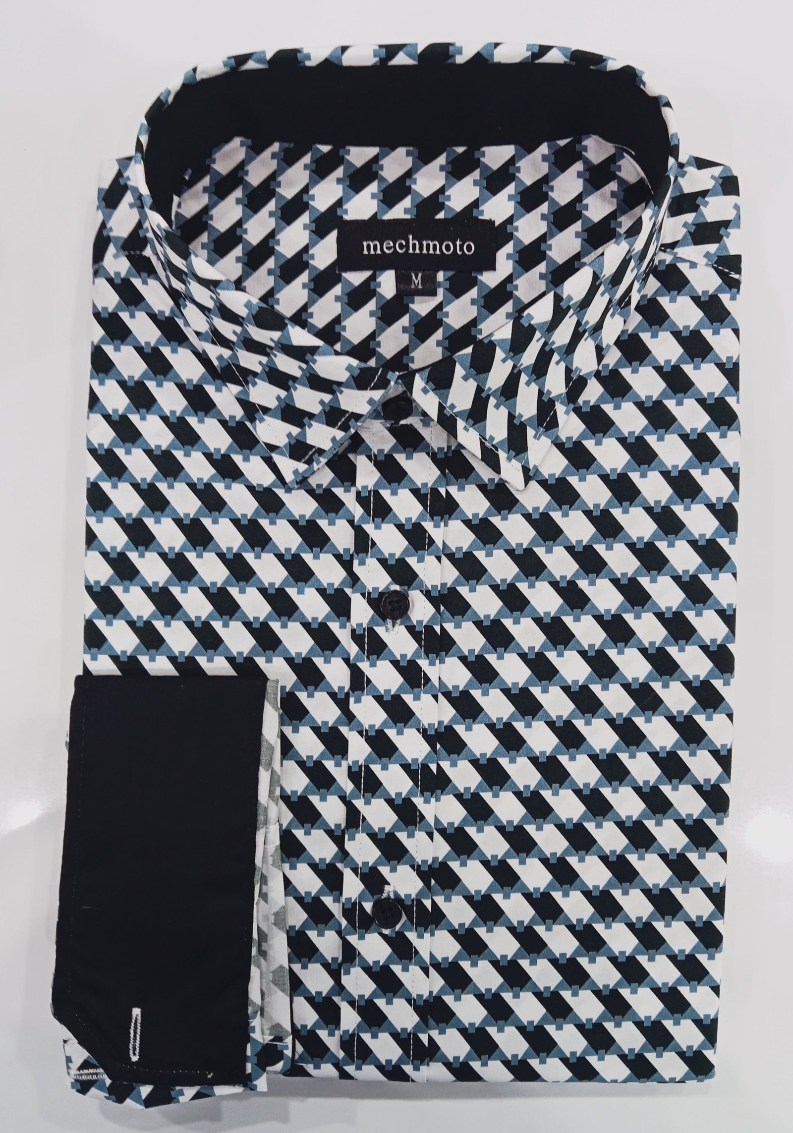 Mechmoto L/S Geo Shirt with Contrast