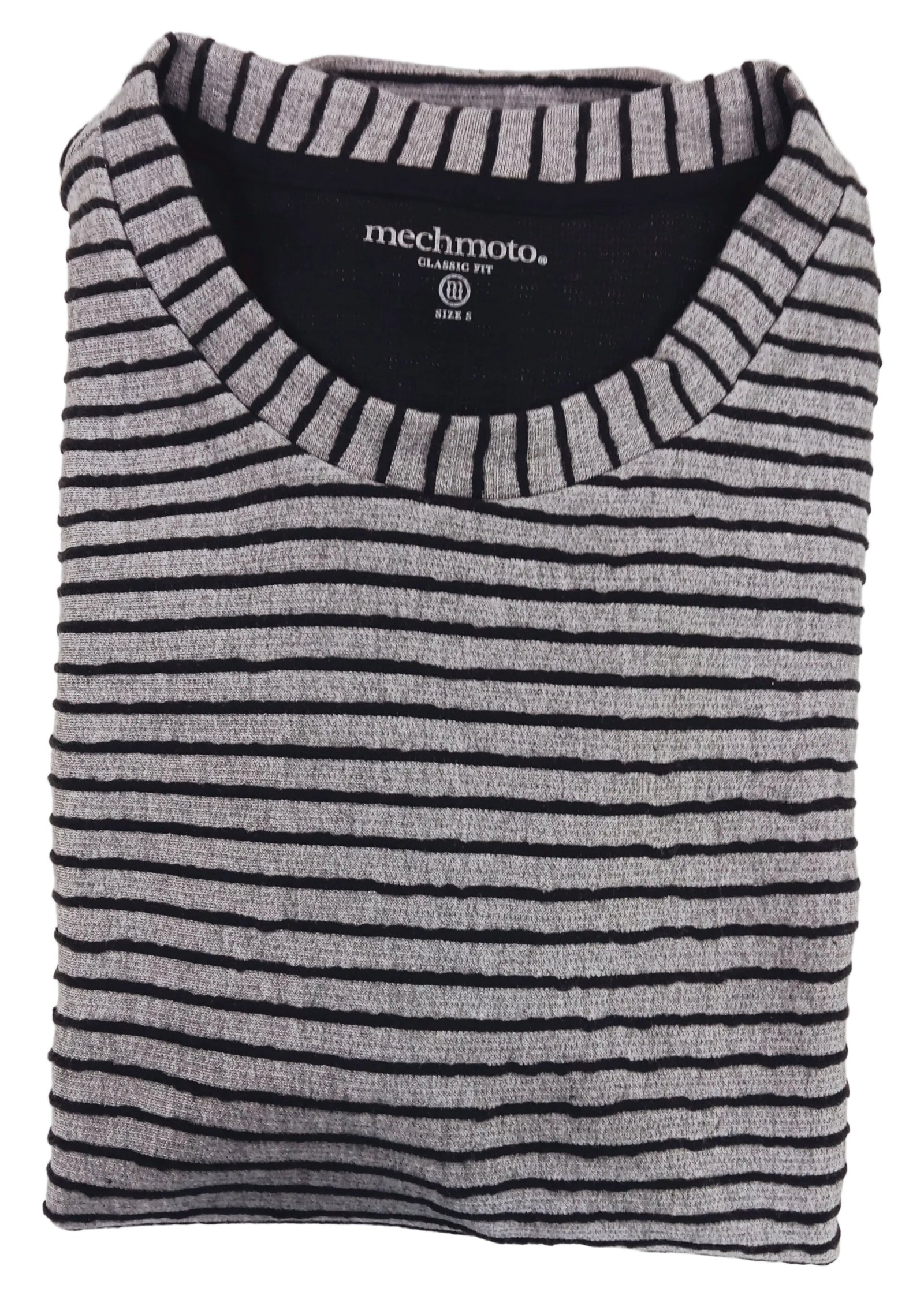 Mechmoto Text Stripe L/S Top Crew