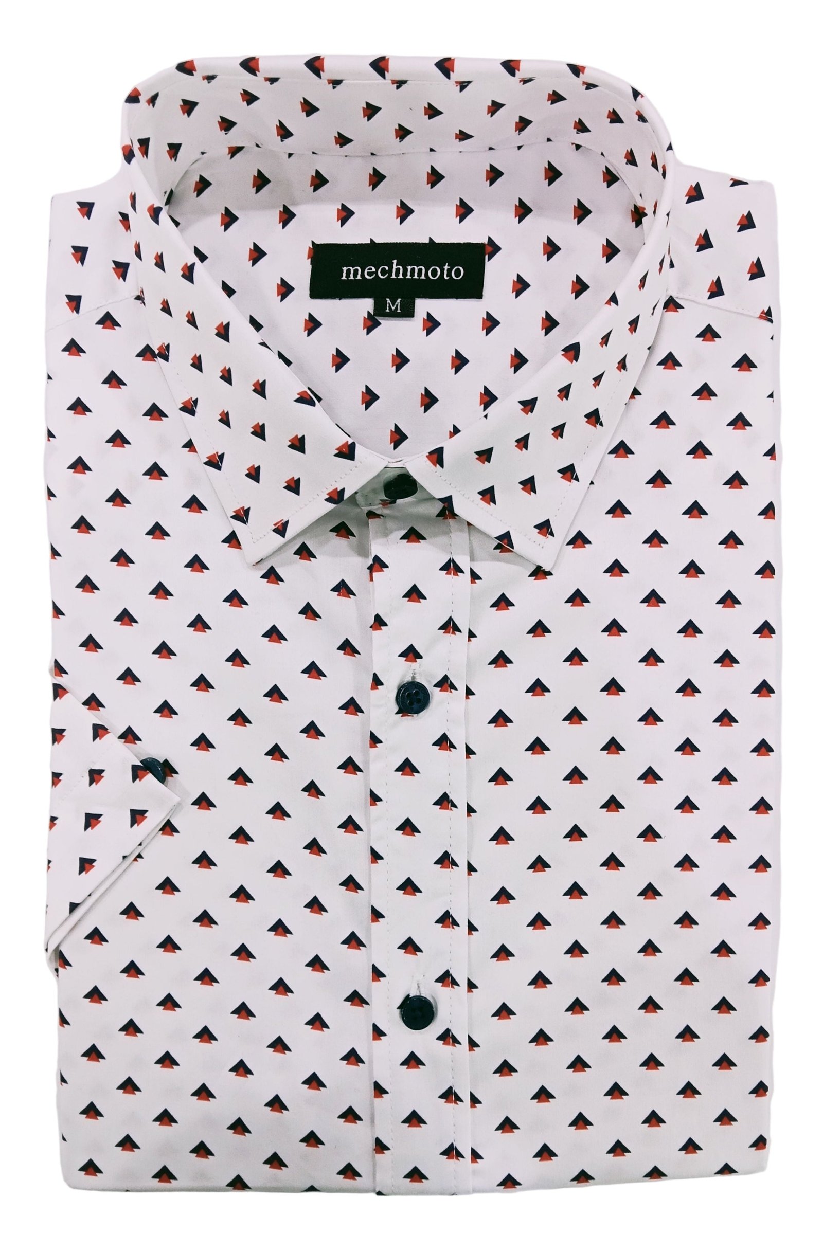 Mechmoto Arrow Print S/S Shirt White