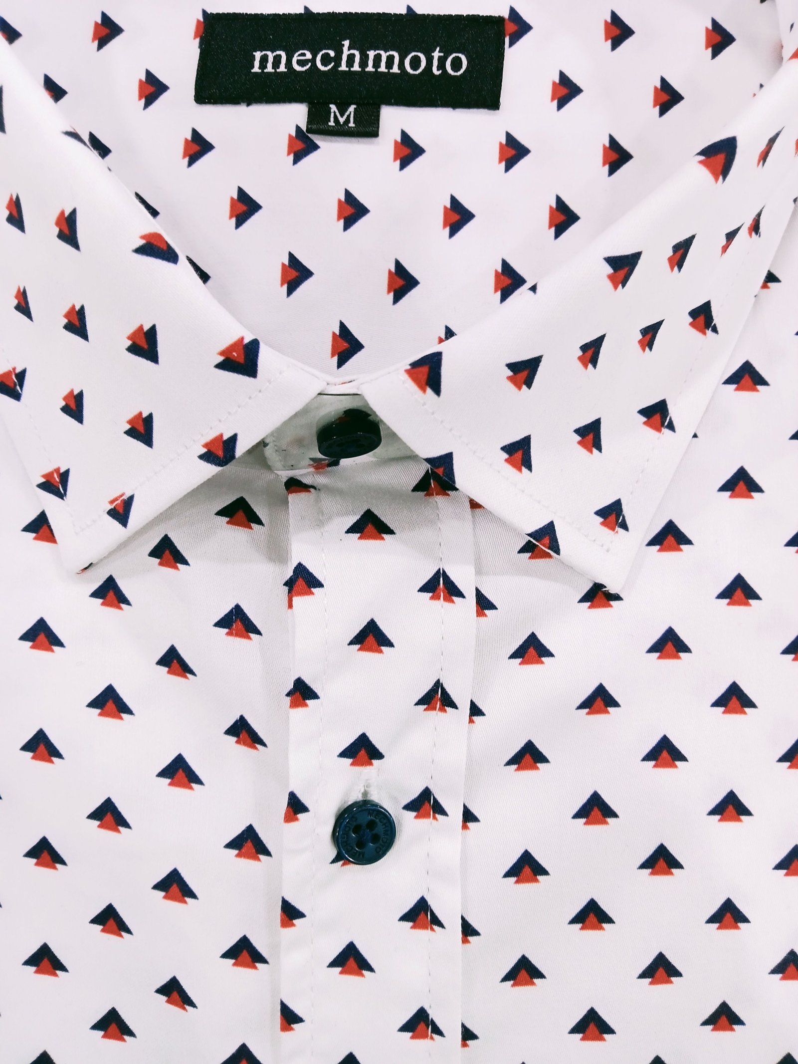 Mechmoto Arrow Print S/S Shirt White