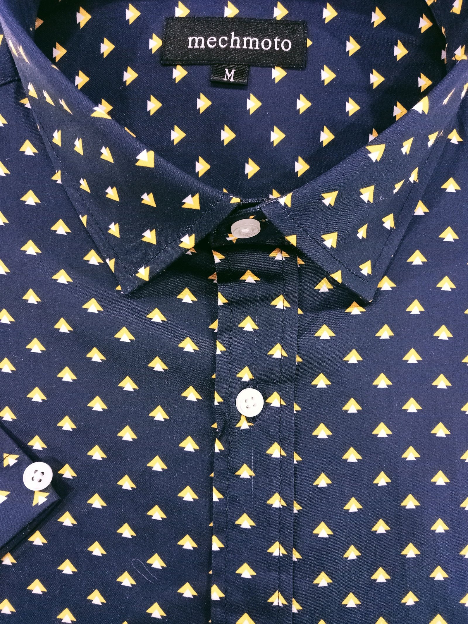 Mechmoto Arrow Print S/S Shirt Navy