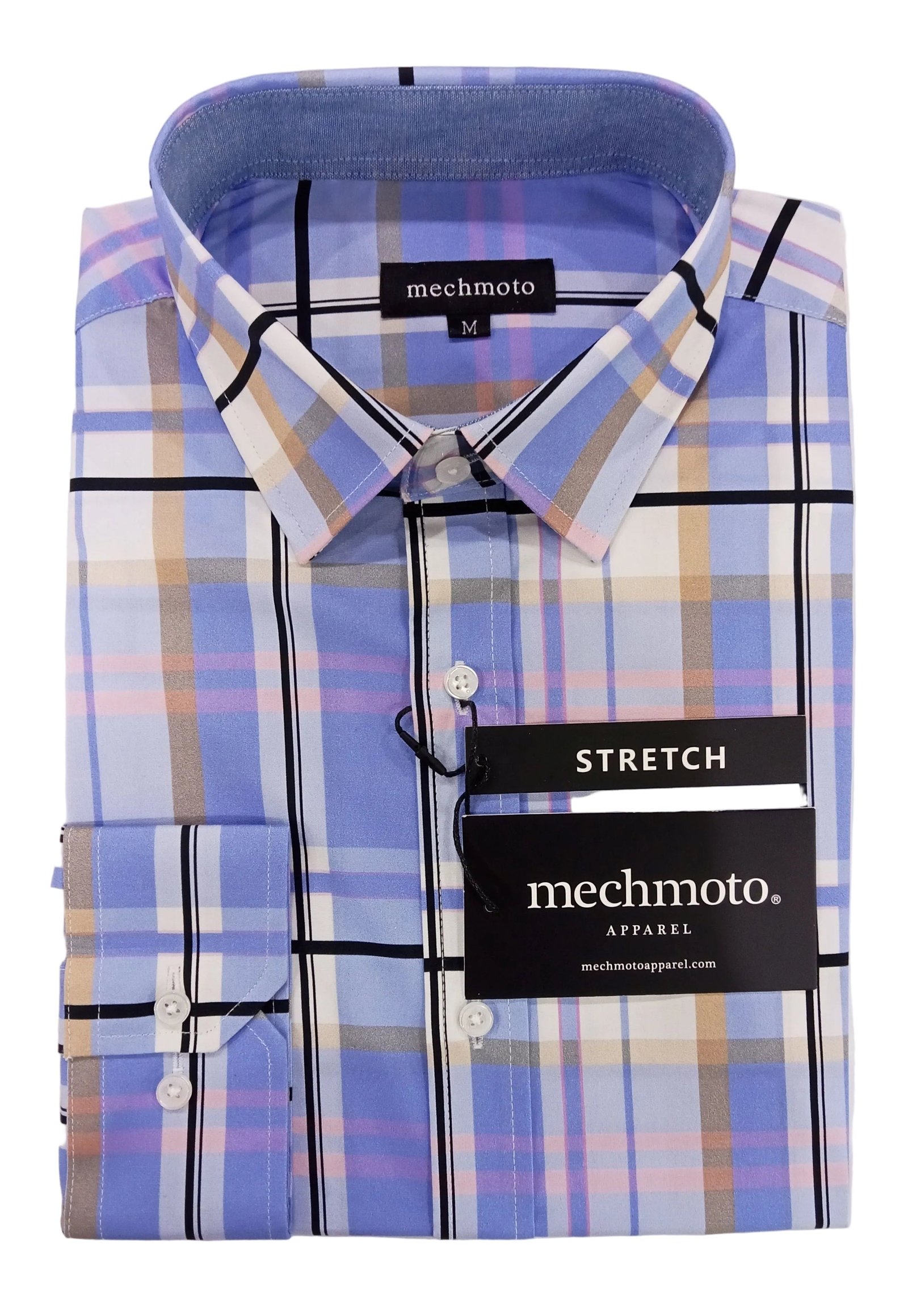 Mechmoto Cotton Stretch Check Shirt