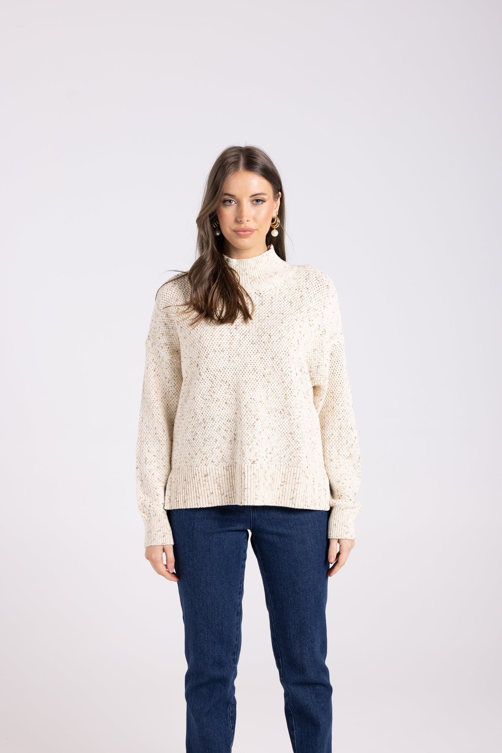 Two-T’s Basket Knit Sweater