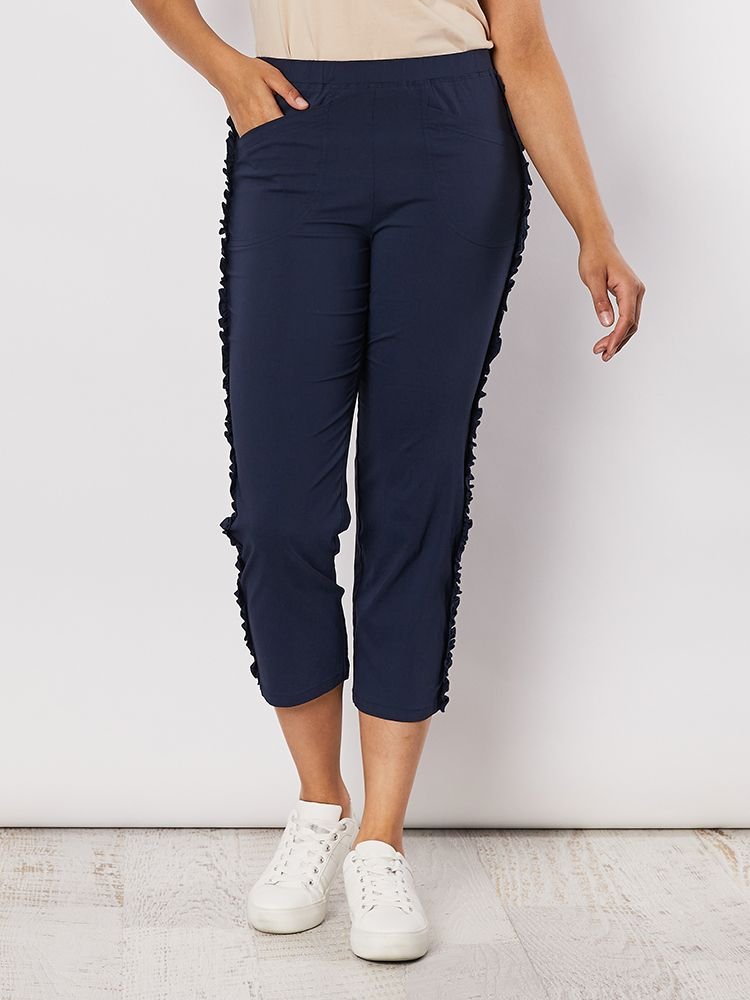 Clarity Clothing Frilled Side Detail Pant
