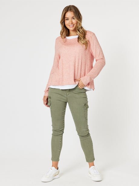 Threadz Cargo Slim Leg Jean