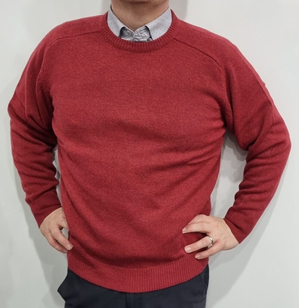 ansett lambswool / nylon crew neck