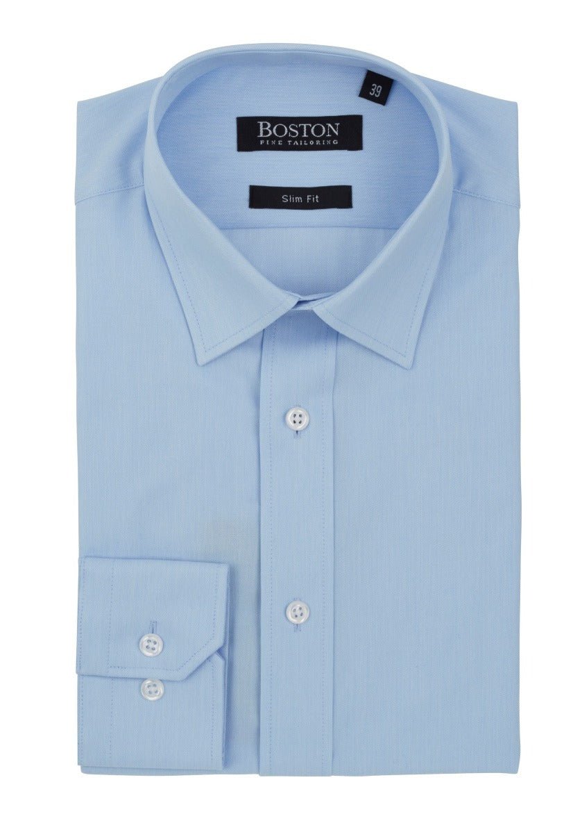 BOSTON SLIM BUSINESS SHIRT BLUE