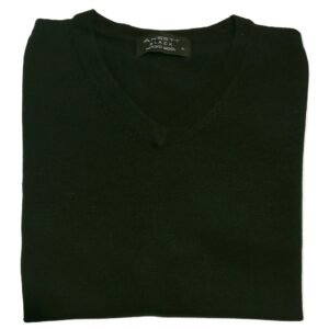 Ansett Merino Wool Vee Black