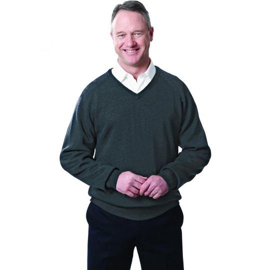 ANSETT Merino Wool Vee Olive