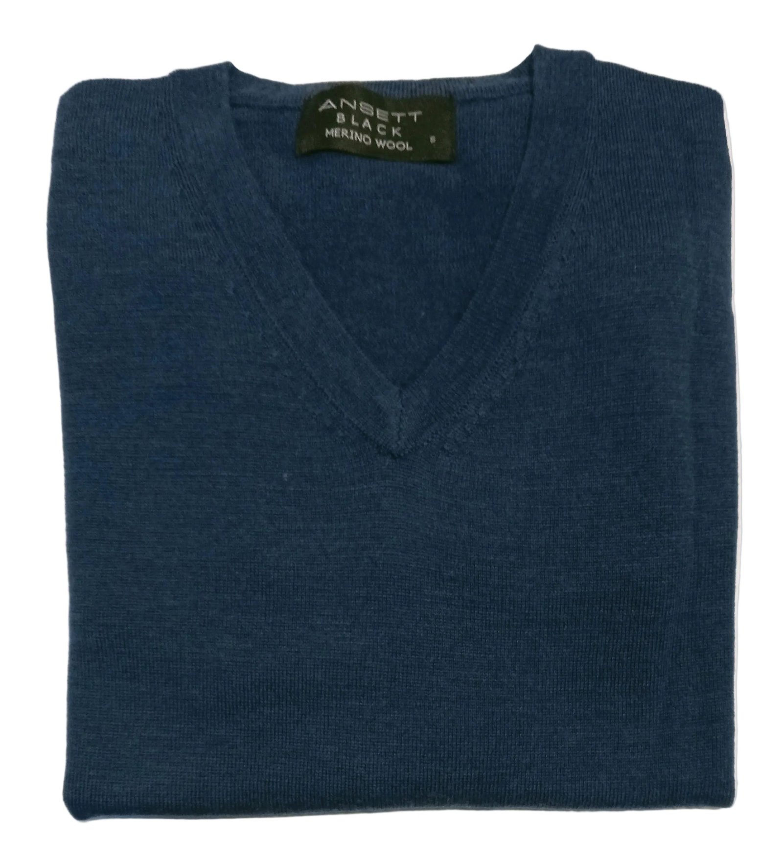 Ansett Merino Vee Royal Blue