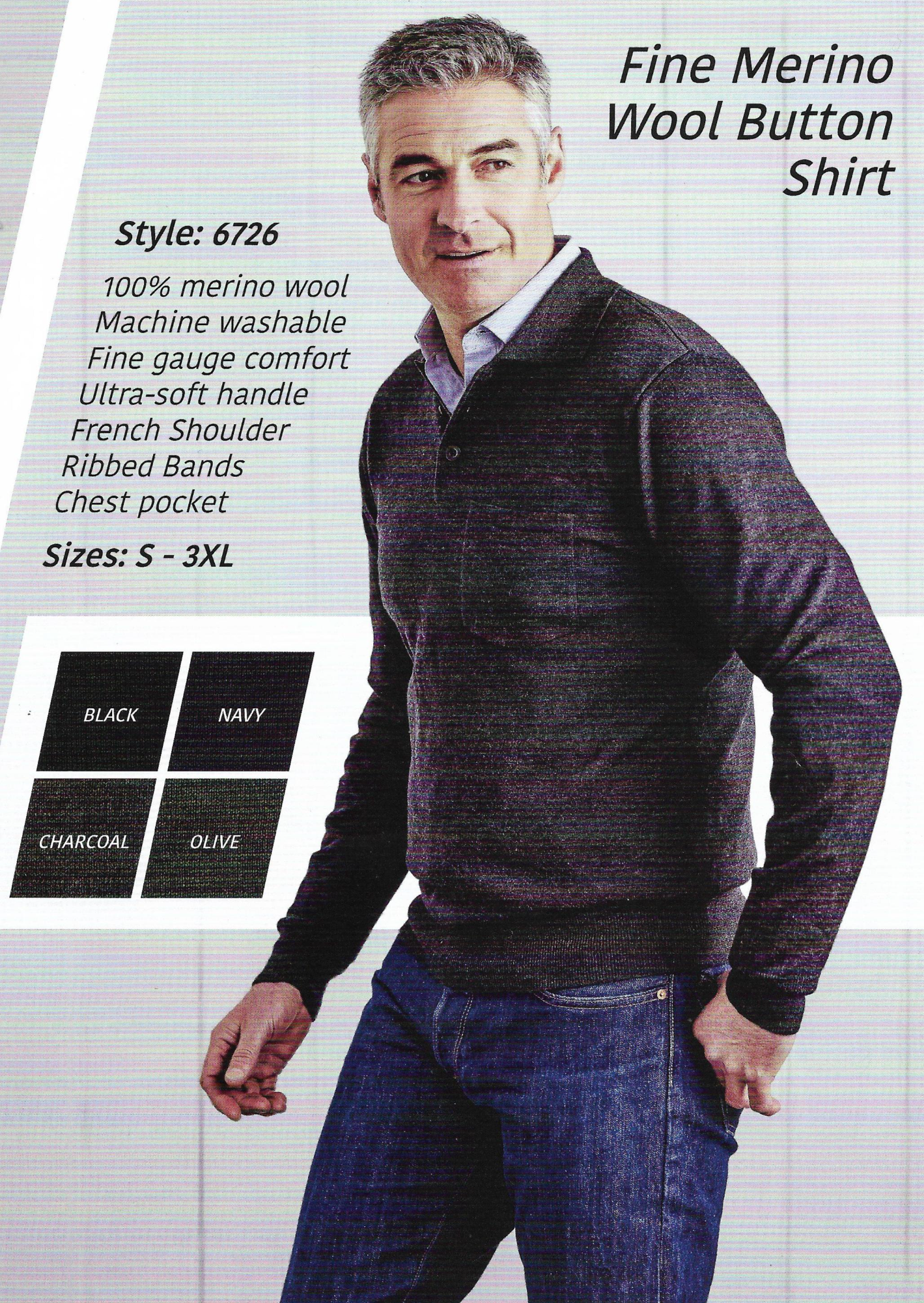 ANSETT Merino Wool Polo Shirt