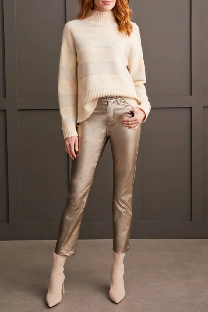 Tribal Bold Metalic Stripe Jumper