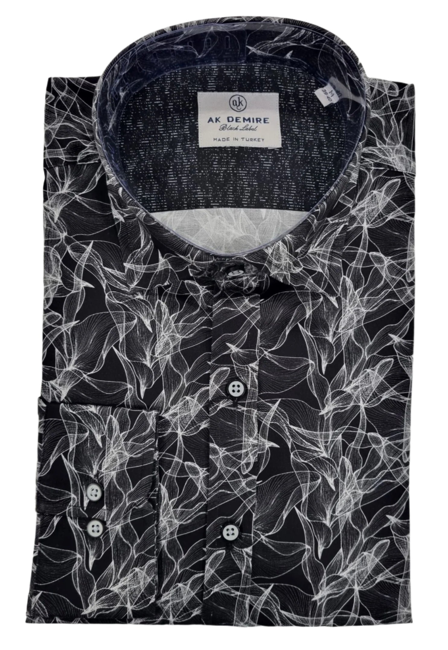 AK Demire L/S Fashion Shirt-Black/White