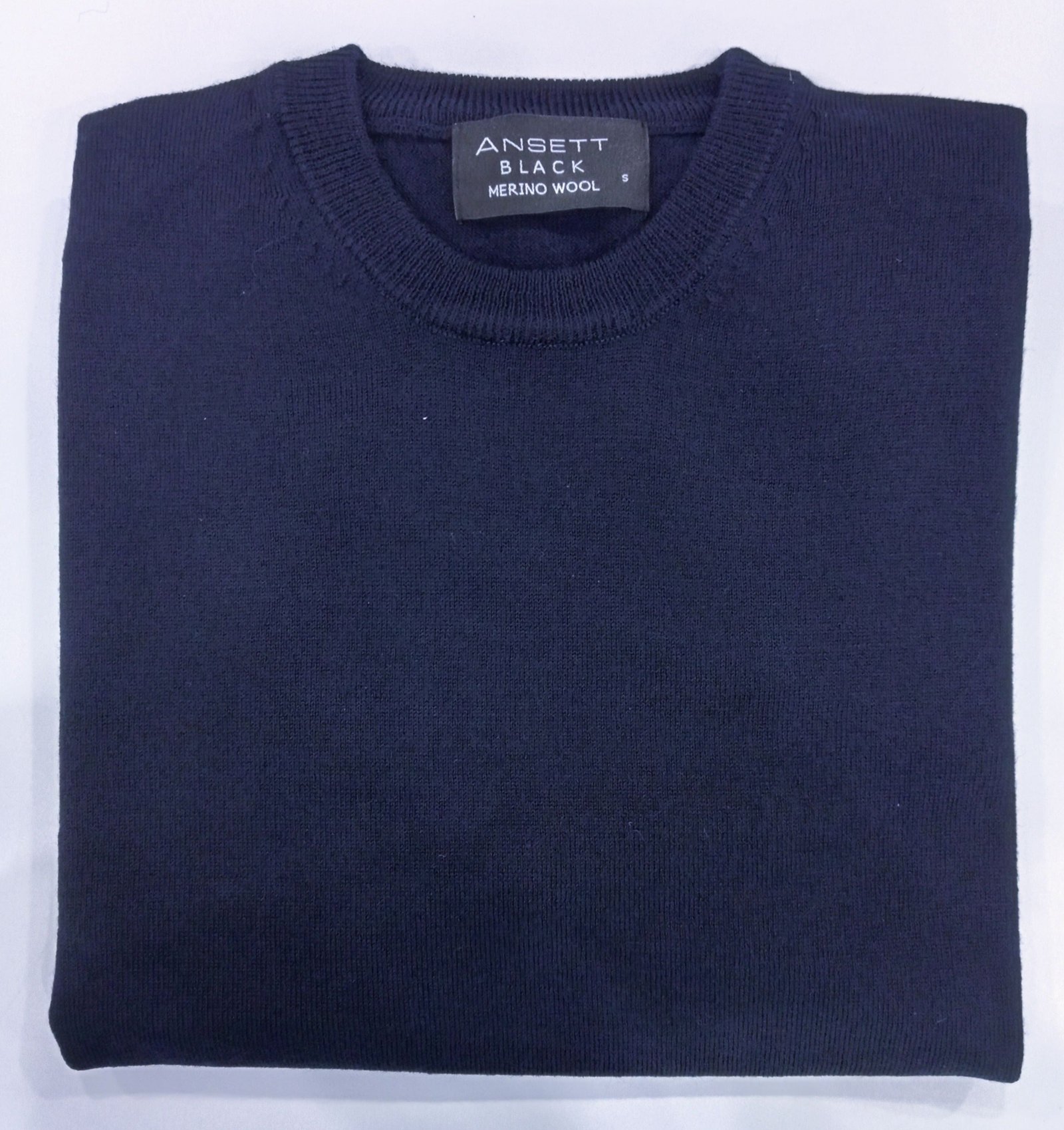 ANSETT Merino Crew Neck Jumper Navy