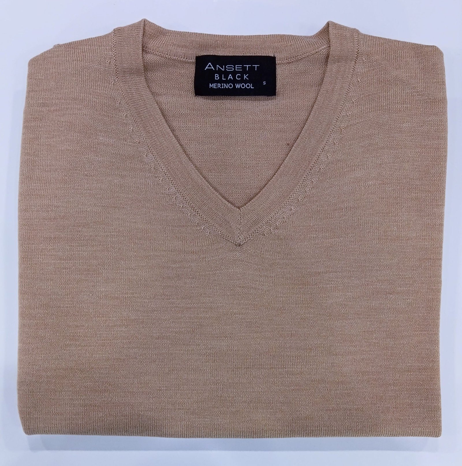 ANSETT Merino Wool Vee Camel