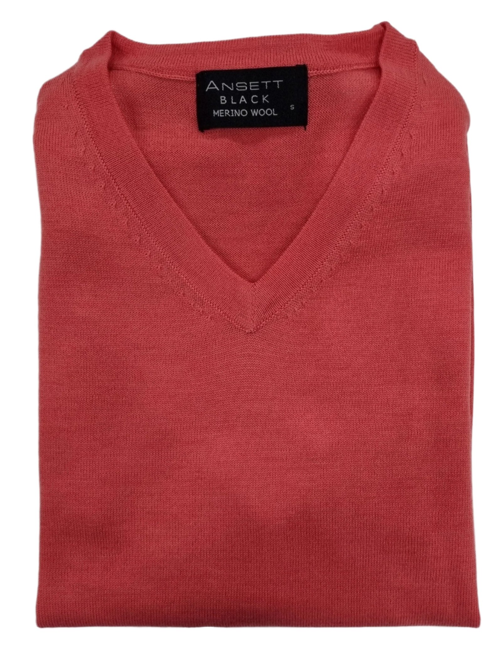 Ansett Merino Wool Vee Raspberry