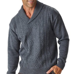 Aklanda Merino Aaron Cable Shawl