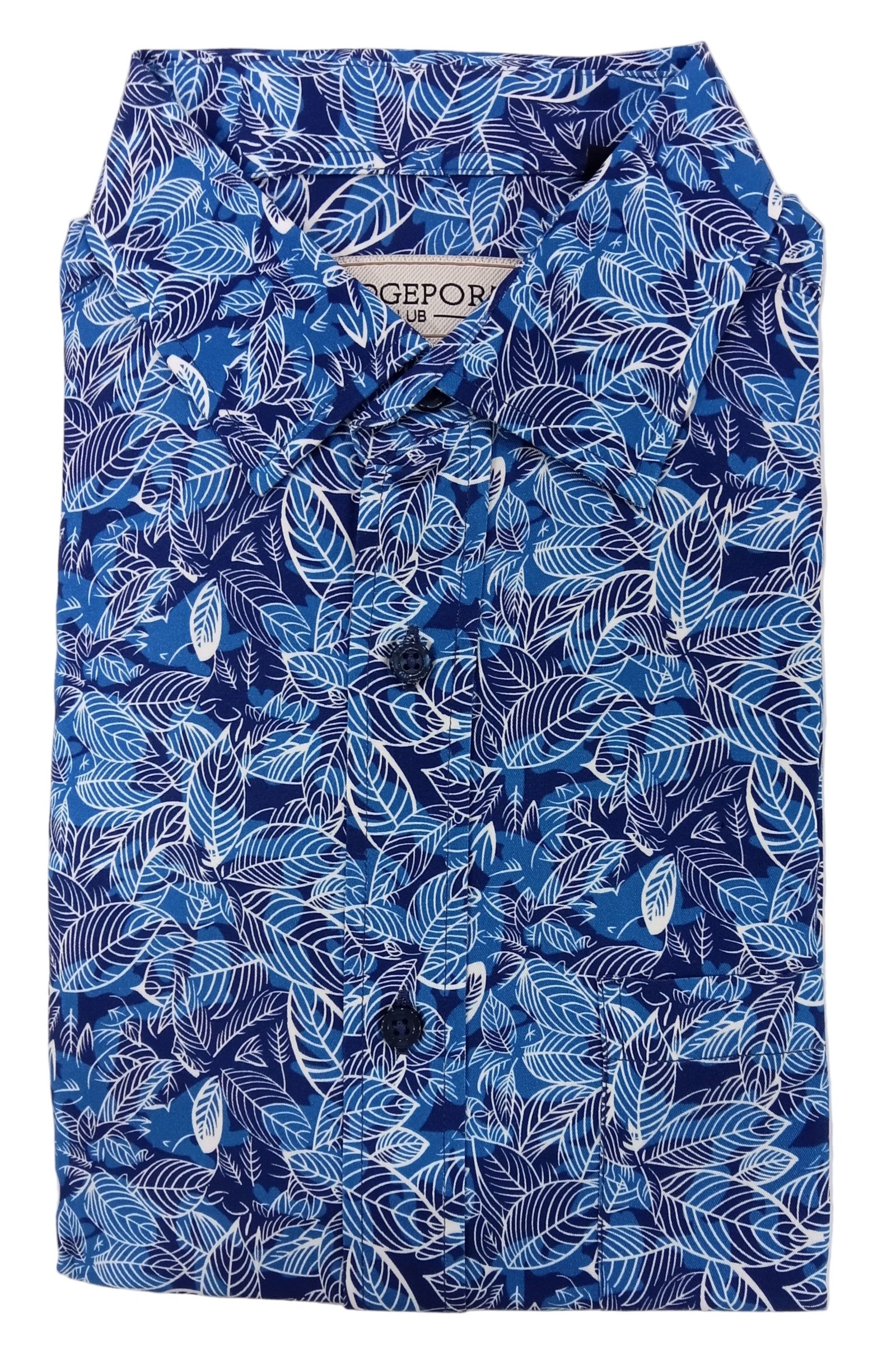 Bridgeport Club S/S Woven Shirt Blue