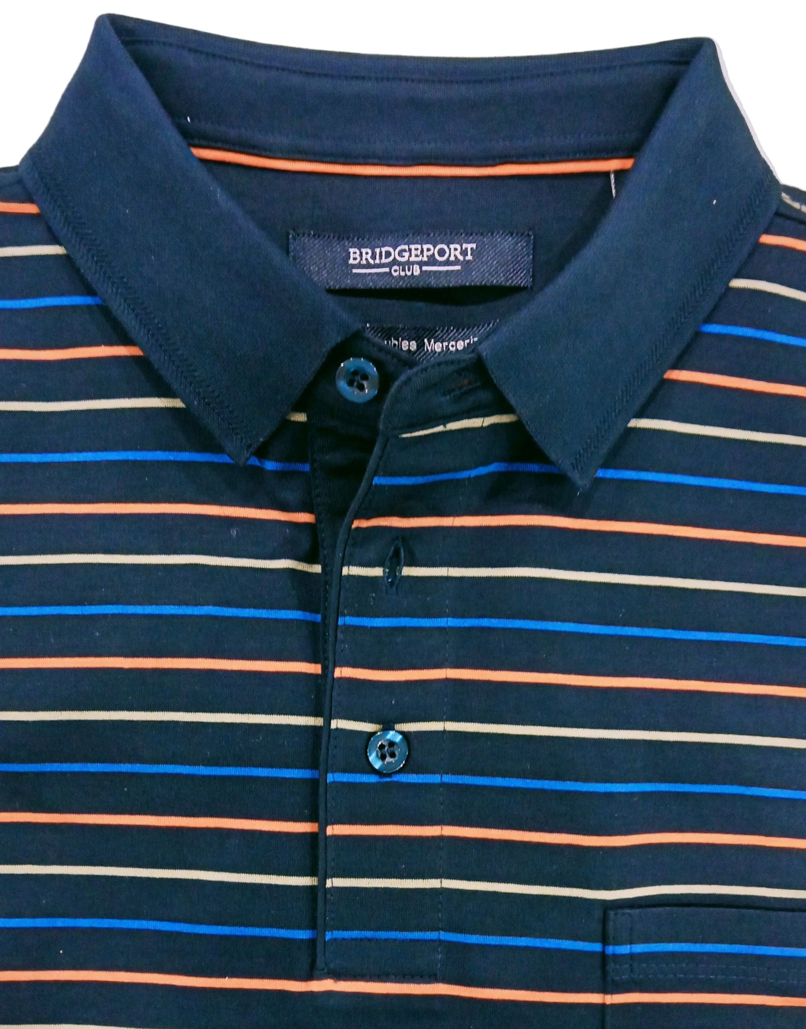 Bridgeport Double Mercerized Polo Navy
