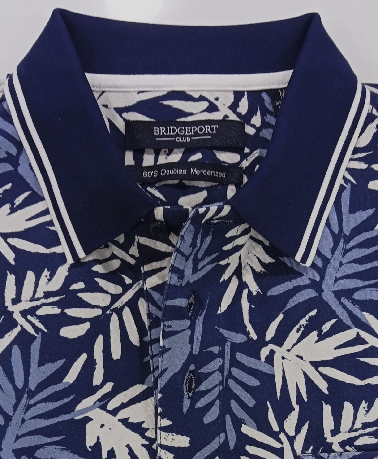 Bridgeport Double Mercerized Polo Smoke Blue