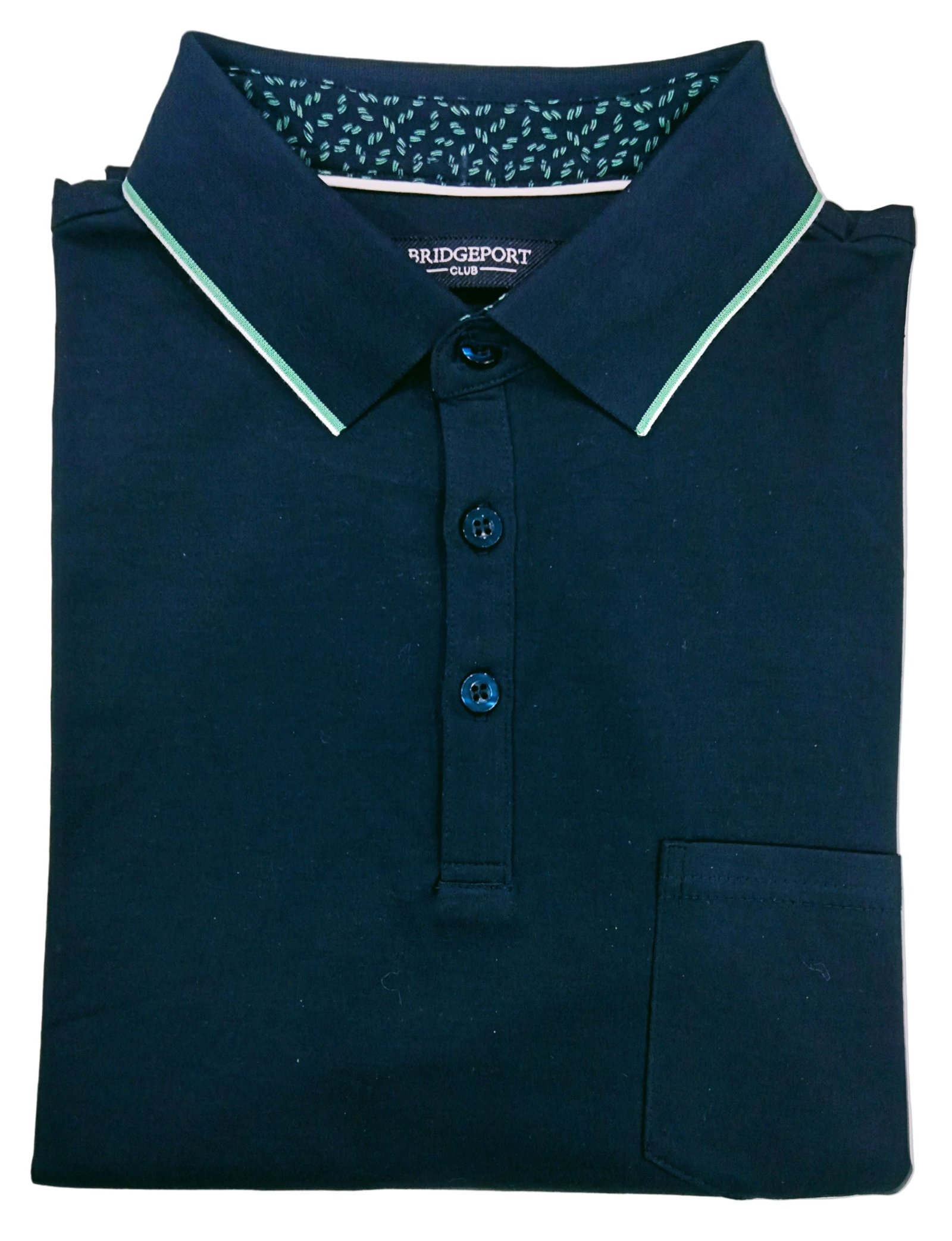 Bridgeport Double Mercerized Polo Navy