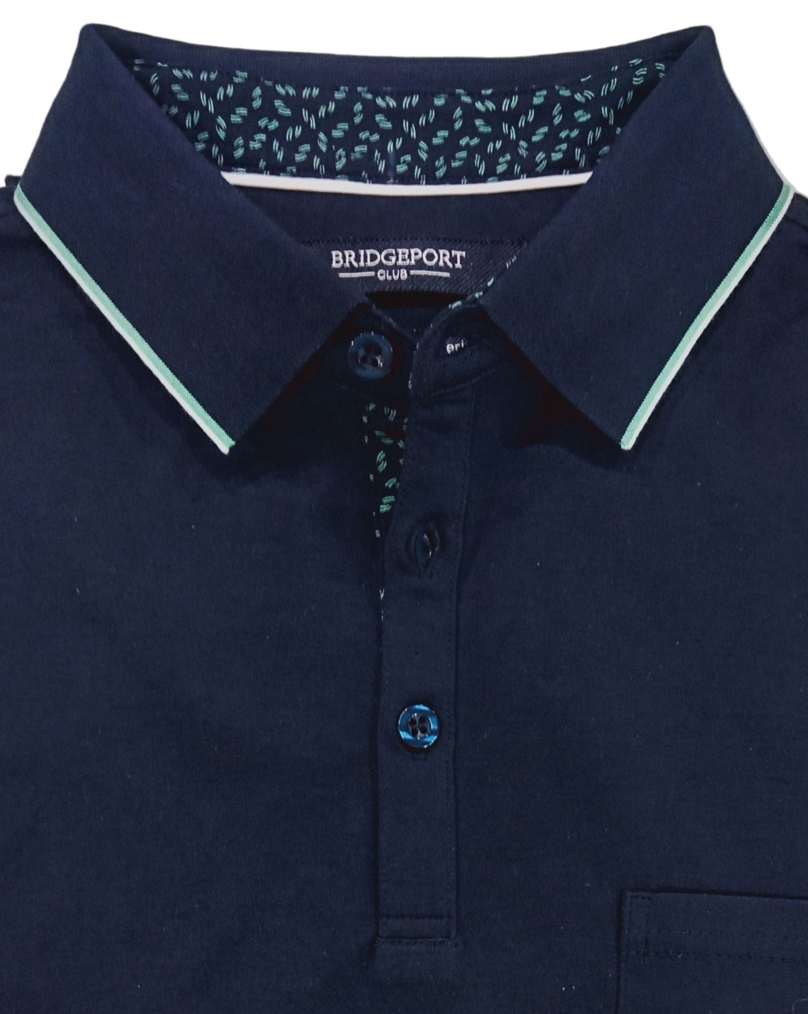 Bridgeport Double Mercerized Polo Navy