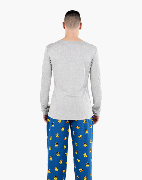 Mens Comfy Bamboo Long Sleep Tee