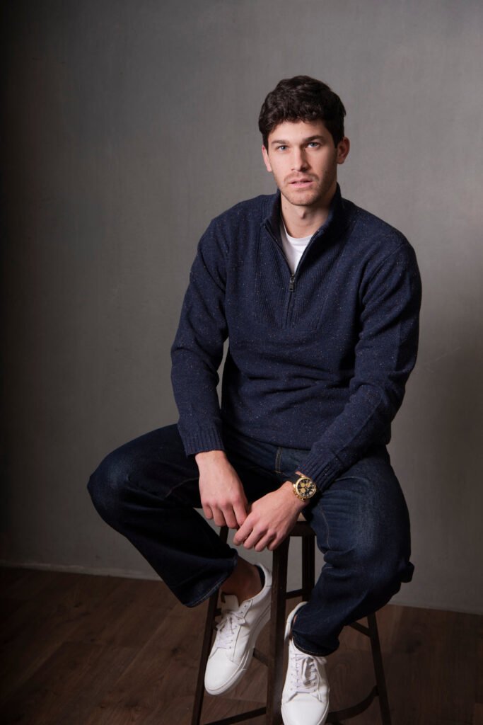 Bridge & Lord Quater Zip Wool Rib Sides