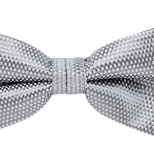 bow tie & pocket square, carbon, grey
