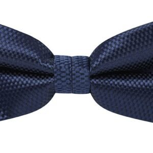 bow tie & pocket square, carbon, navy