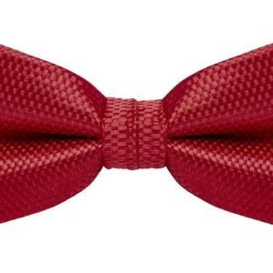 bow tie & pocket square, carbon, red