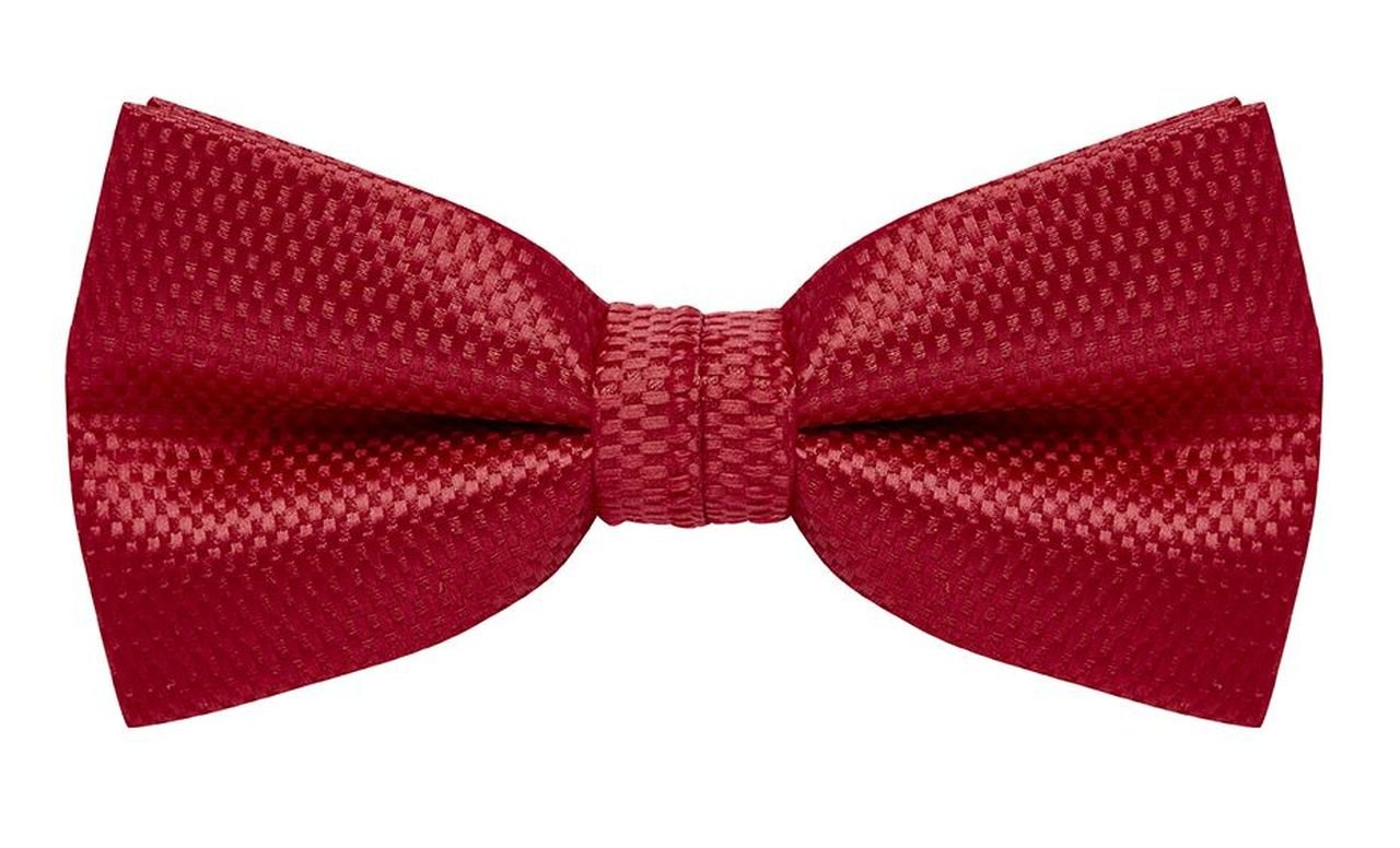 Bow Tie & Pocket Square, Carbon, Red