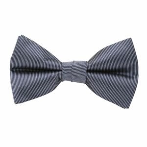 bow tie & pocket square, pinstripe, navy
