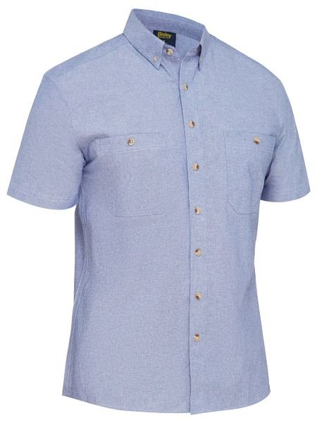 Bisley Mens Chambray S/S Shirt
