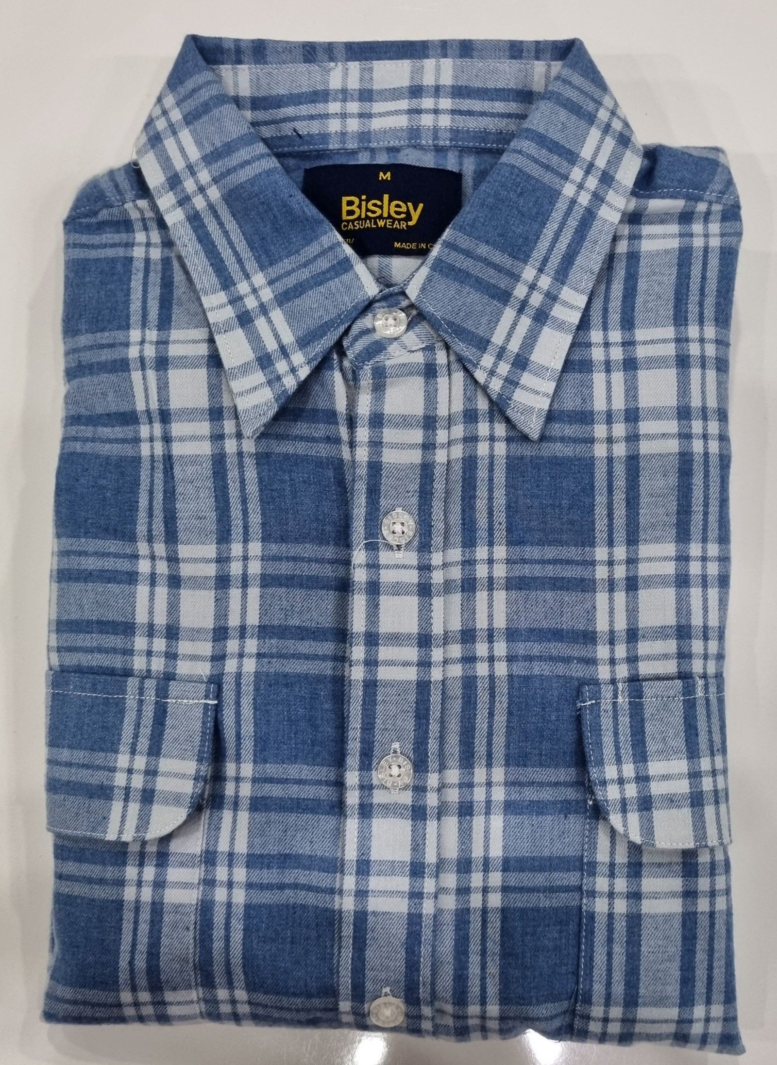 Bisley Casual Shirt L/S Brushed Navy